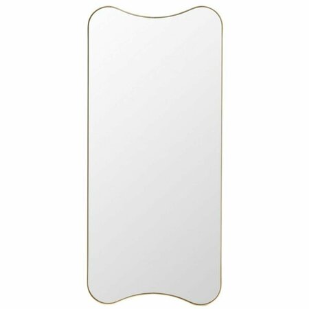 SAFAVIEH 14 in. Hyla Mirror, Gold MRR8008A